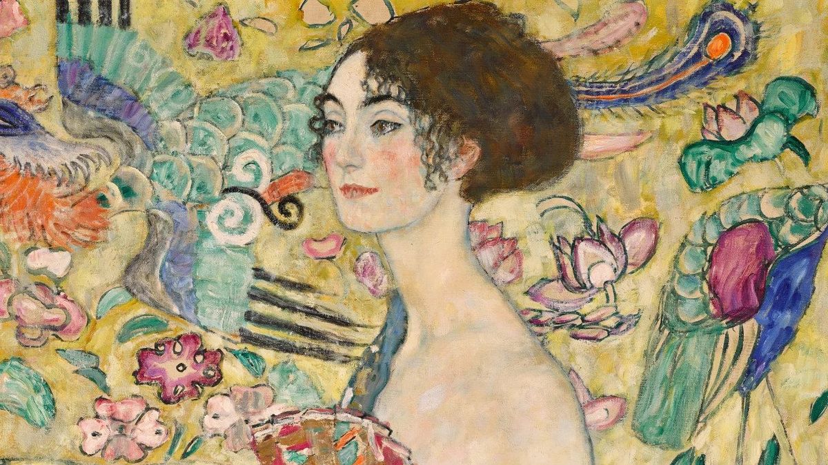 Klimtova Dáma s vějířem se stala nejdražším prodaným obrazem v Evropě